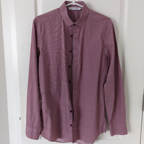 *MOVING SALE* Neil Barrett Red Shirt - size 39 or 15.5 - Picture 1 of 7